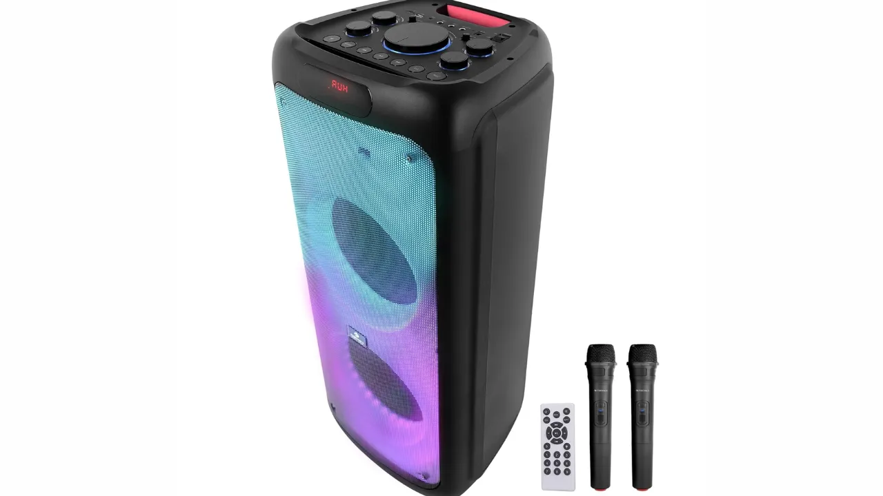 ZEBRONICS 120 Watts Party Speaker with 2 Wireless Mic