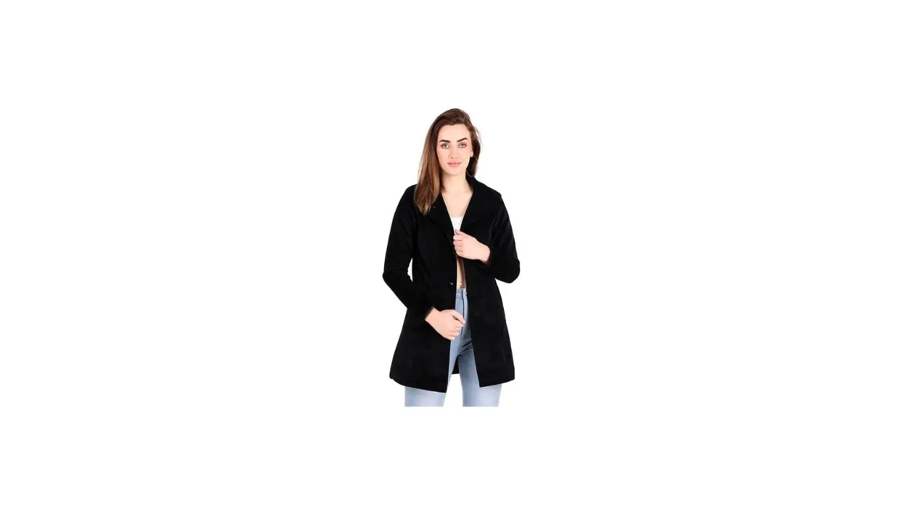 MUTEME Long Winter Wear Velvet Jacket