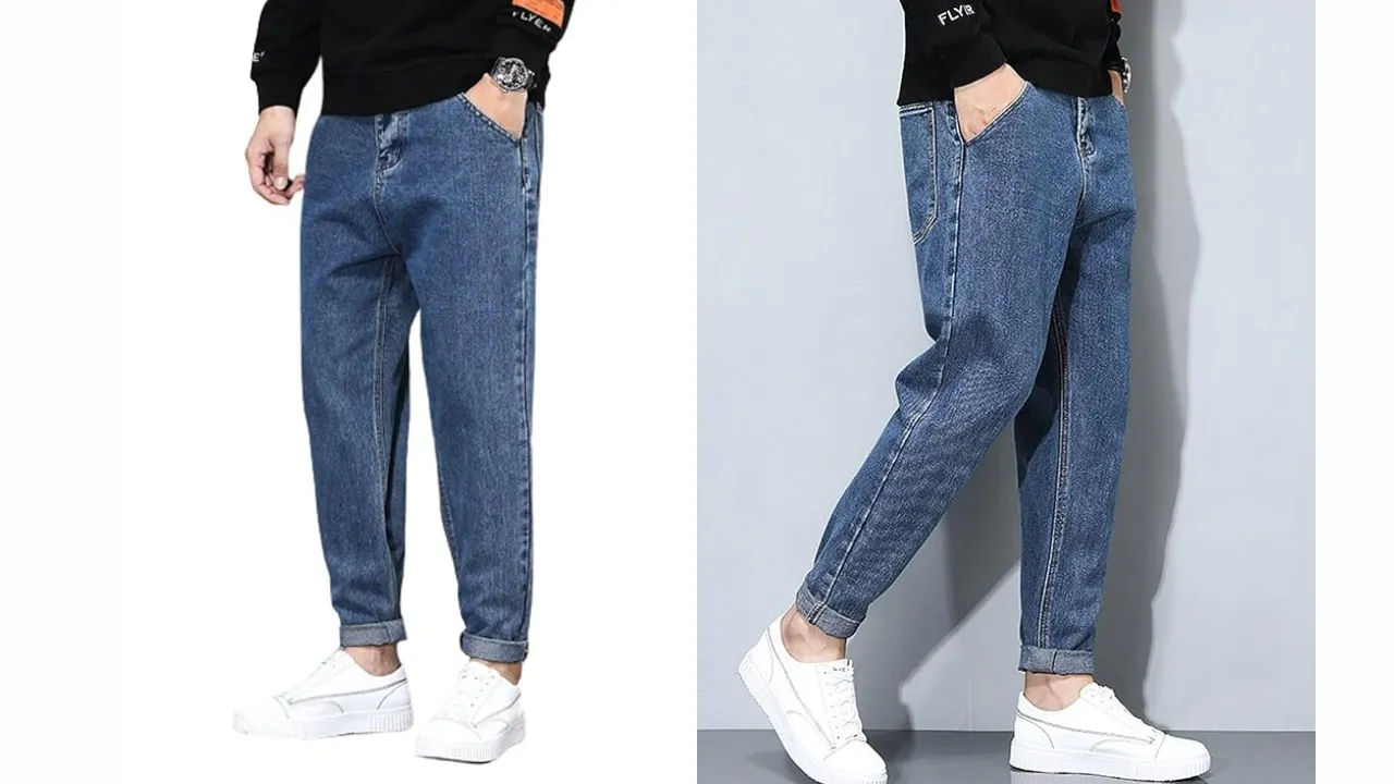 Ben Martin Men's Casual Stretchable Denim Tapered Fit Carrot Jeans_1