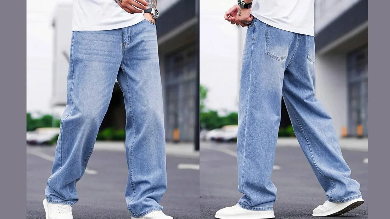 Lymio Men's Loose Baggy Jeans