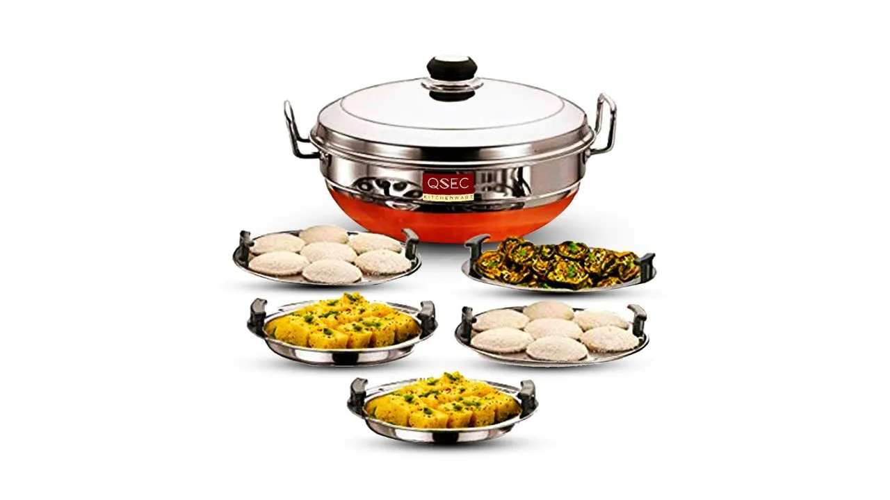QSEC Stainless Steel Idli cooker 