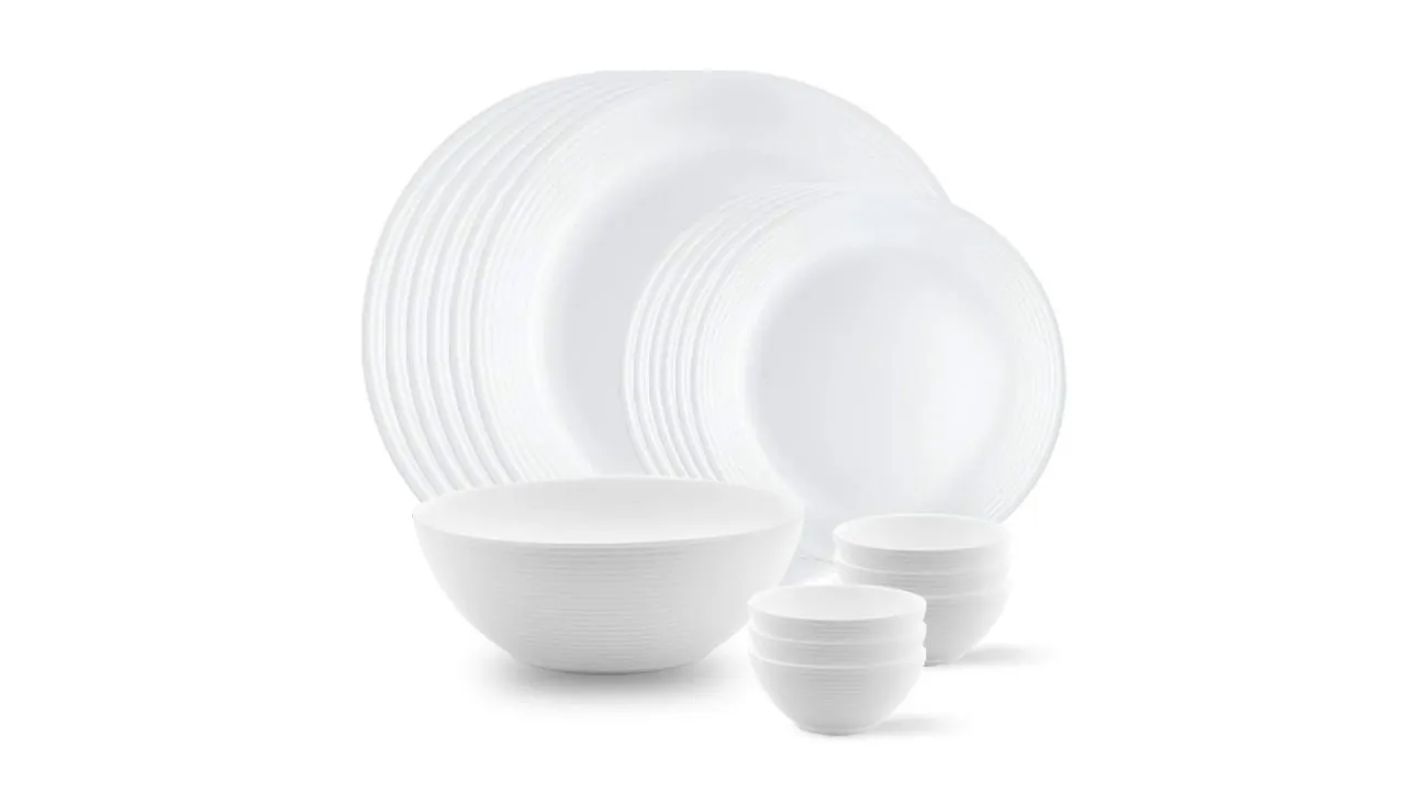 Larah by Borosil Orbit Series Dinner Set