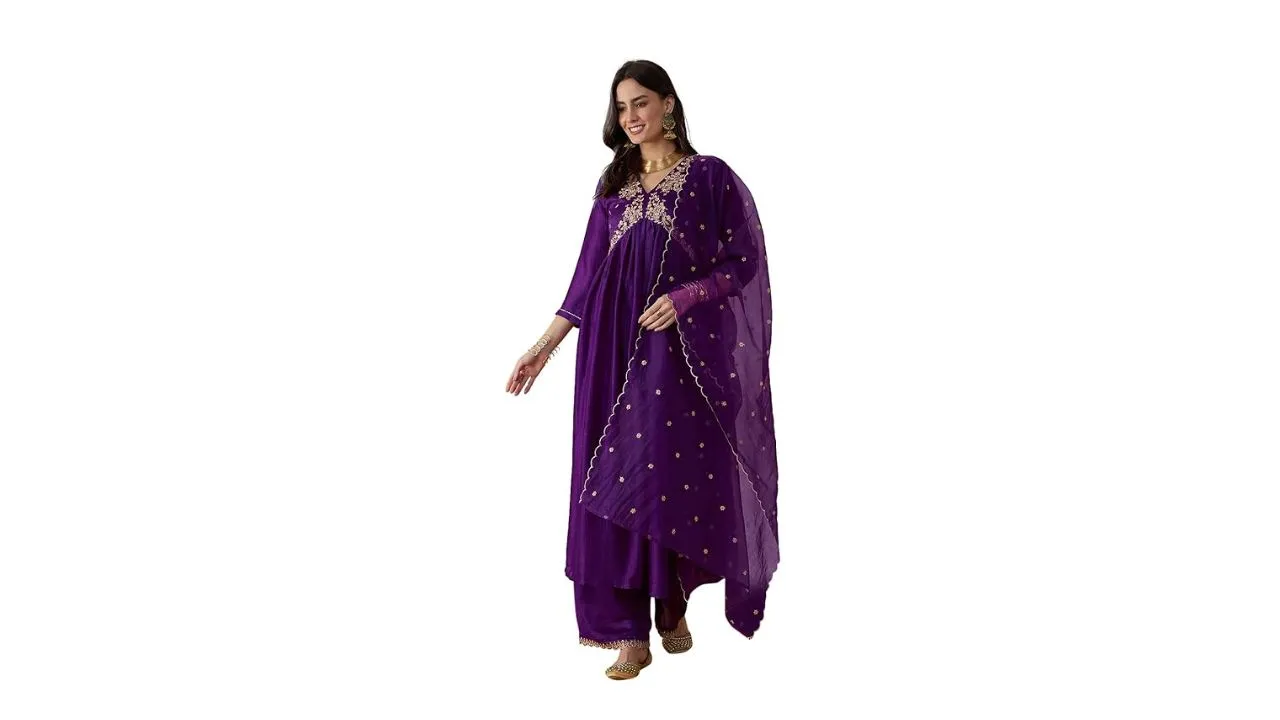 SheWill Women's Anarkali Kurta Set 