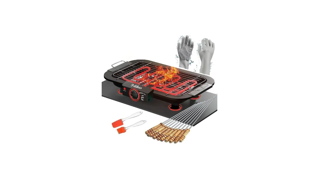 SAFERSKY Electric Barbeque Grill