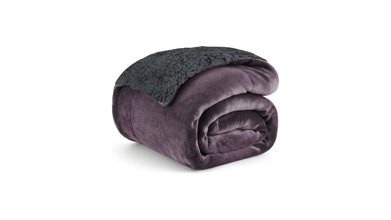 Homestan Sherpa Fleece Blanket