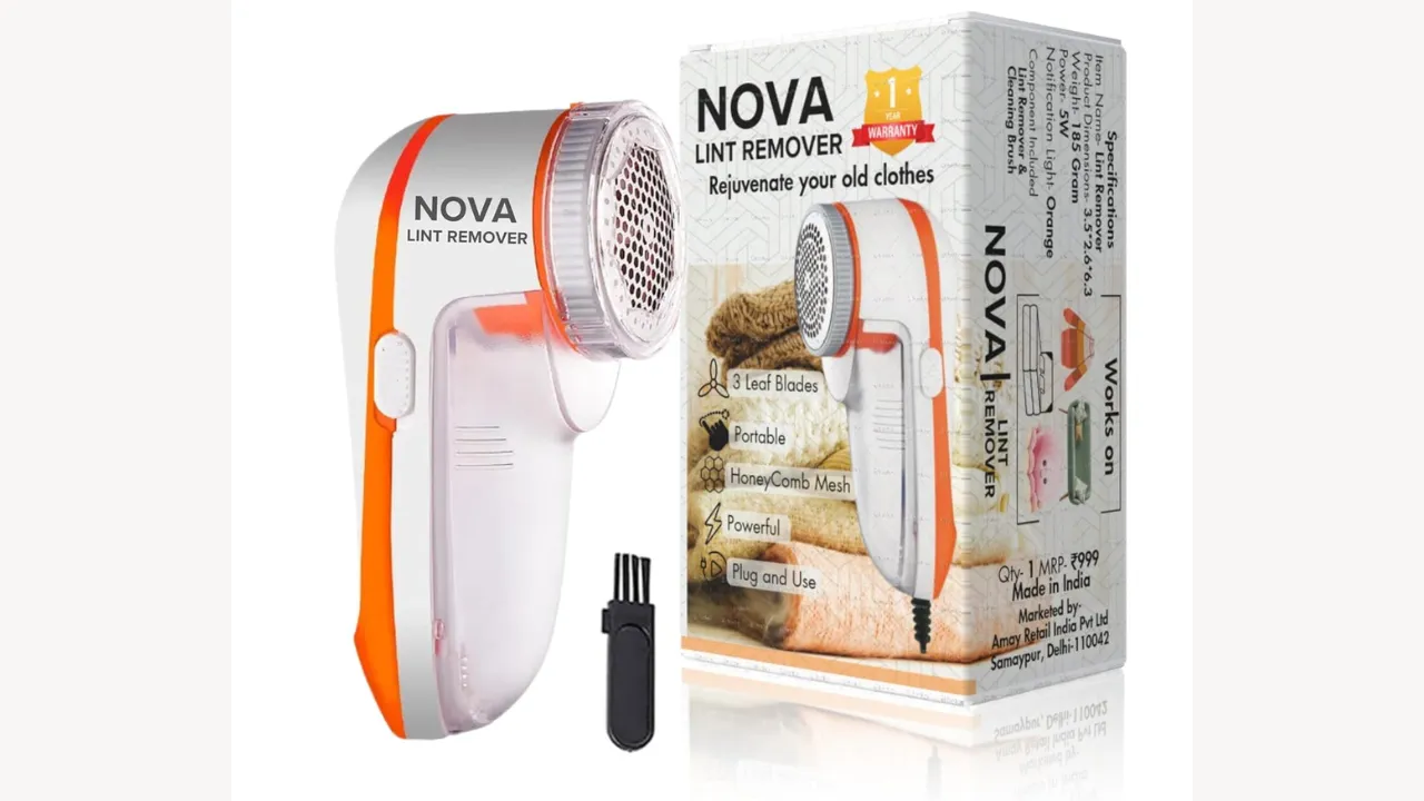 Nova Lint Remover for Clothes - Fabric Cleaner Tint and Dust Remover