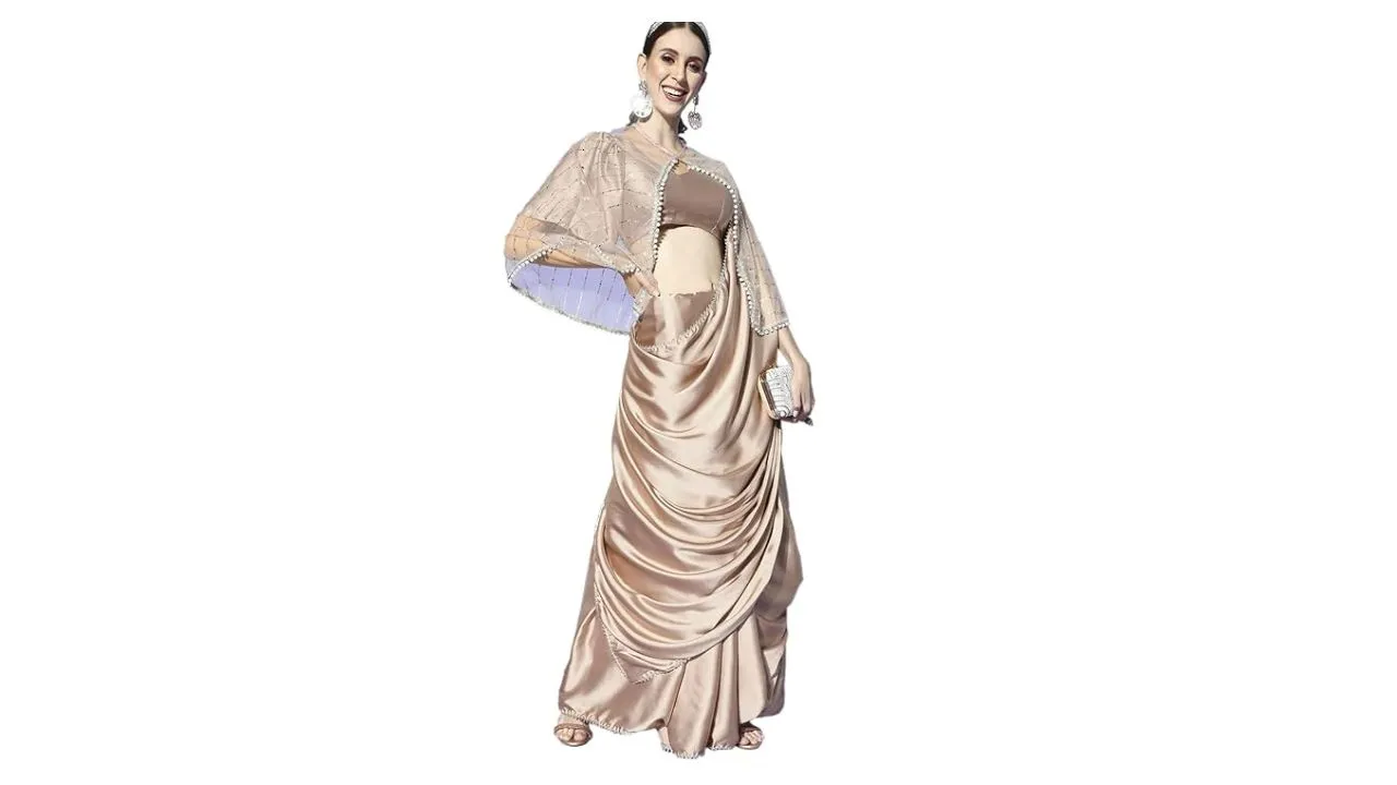 Womanista Women's Satin Saree 