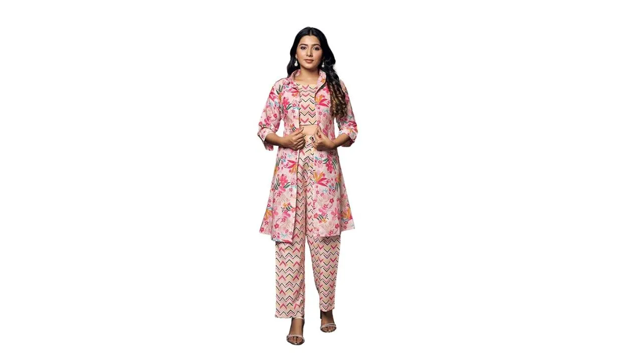 GRECIILOOKS Rayon 3 Piece Co-Ord Set