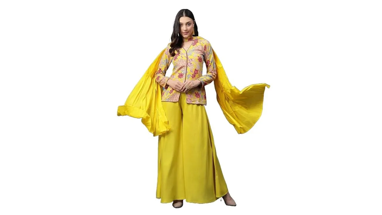 AHMI New Rayon Floral Printed Ethnic Set 