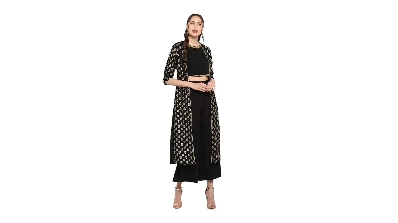 Janasya Women's Crepe Salwar Suit Set