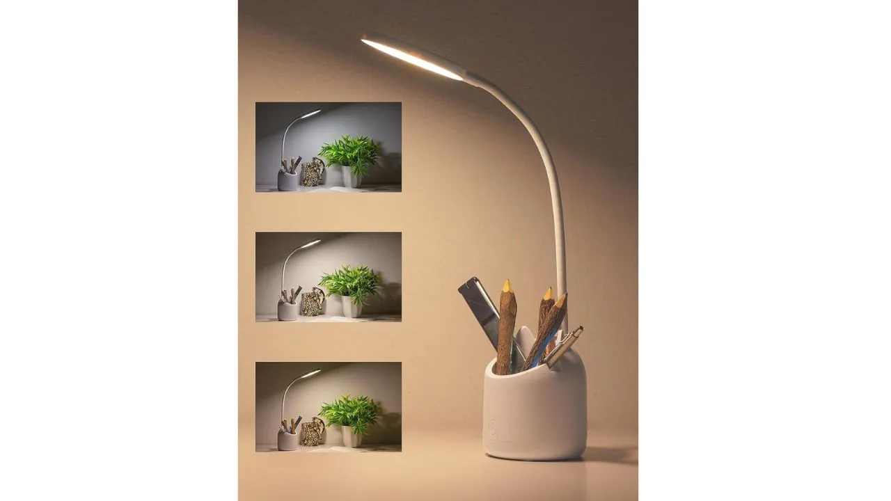 WEIRD WOLF 3 Colour Mode LED Study Lamp 