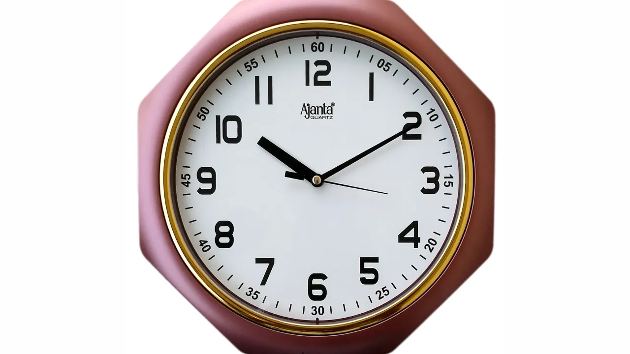 Ajanta Plastic Analog Wall Clock 