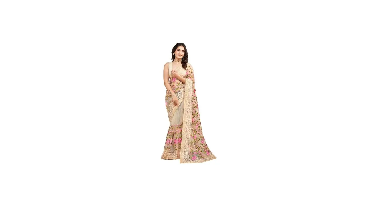 VAIRAGEE Women's Floral Stylish Saree
