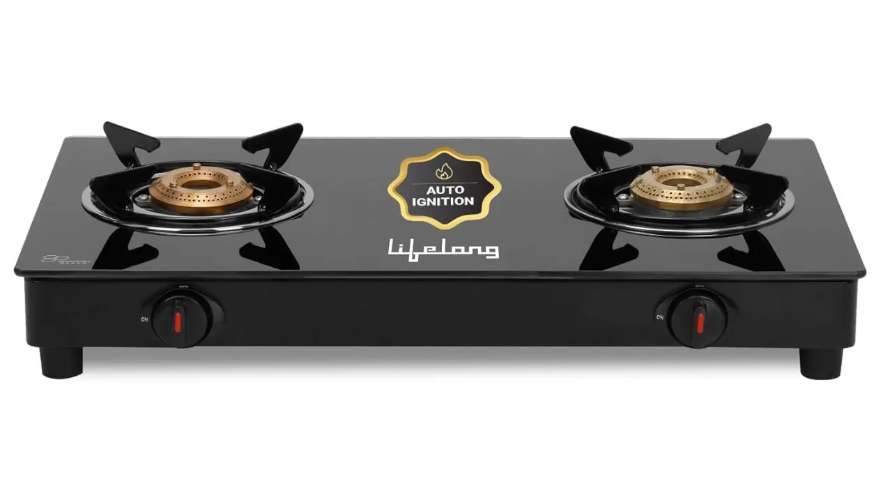 Lifelong 2 Burner Gas Stove Top for Kitchen