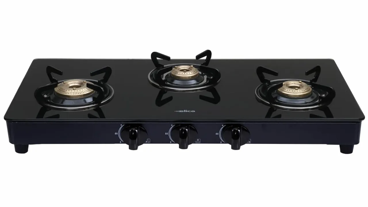 Elica Vetro 3 Burner Auto Ignition Gas Stove