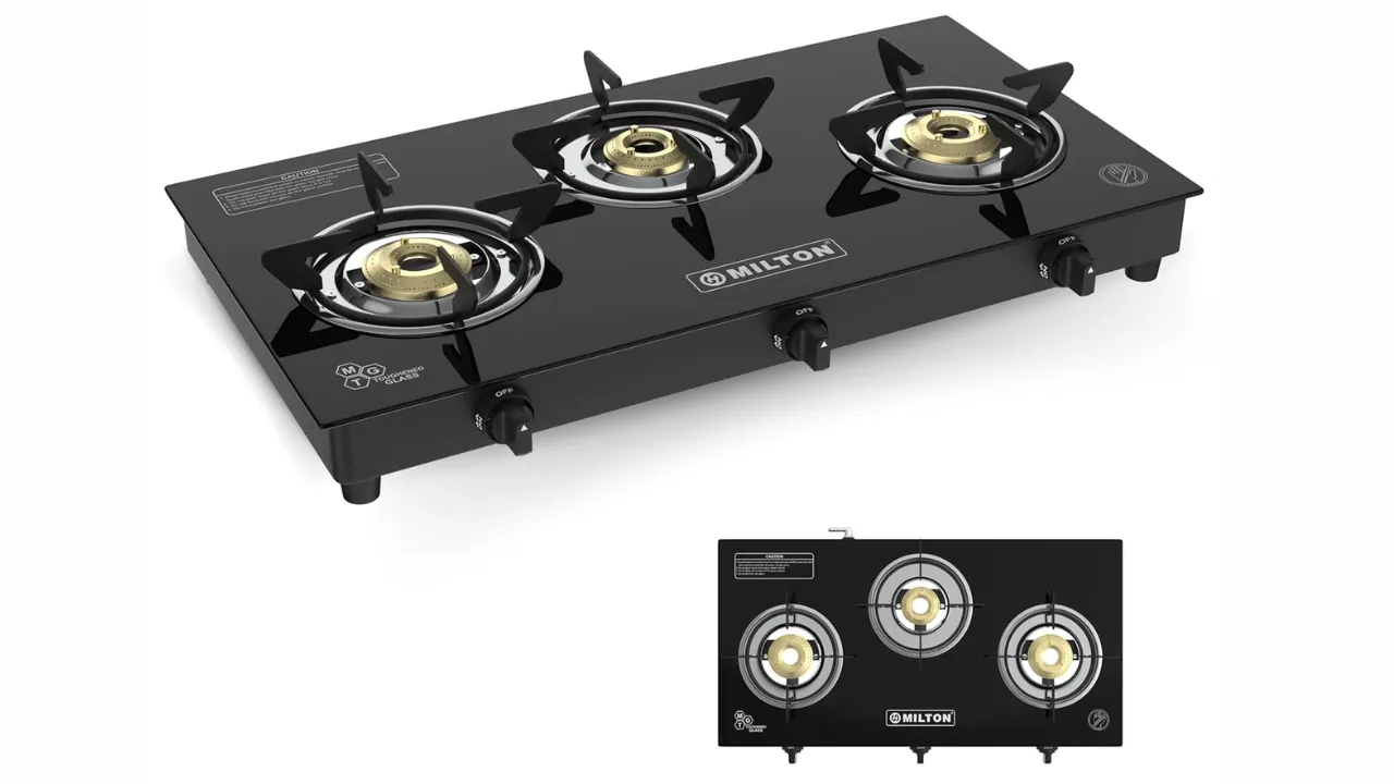 Milton Premium Pro 3 Burners Auto Ignition Gas Stove