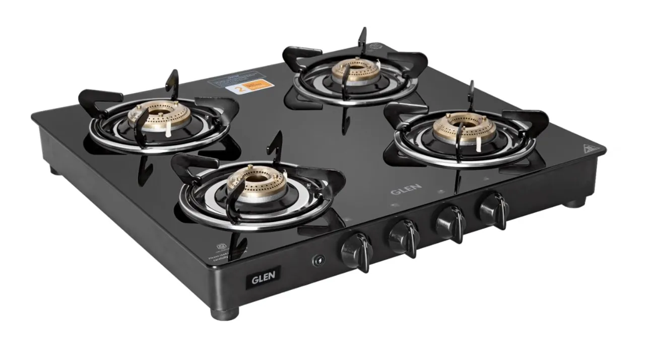 Glen 4 Burner Toughened Glass Top