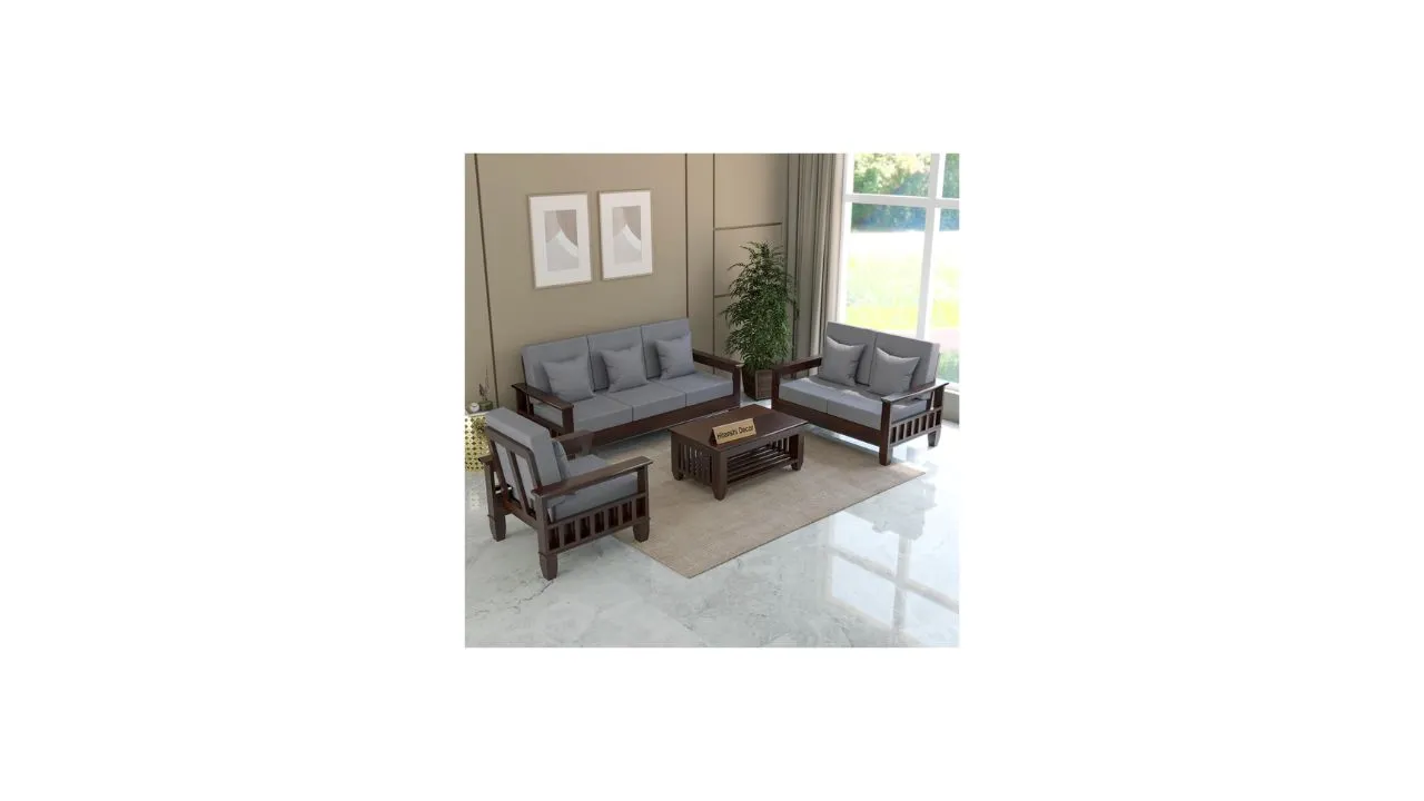 Hitanshi Decor Wooden Sofa Set Design