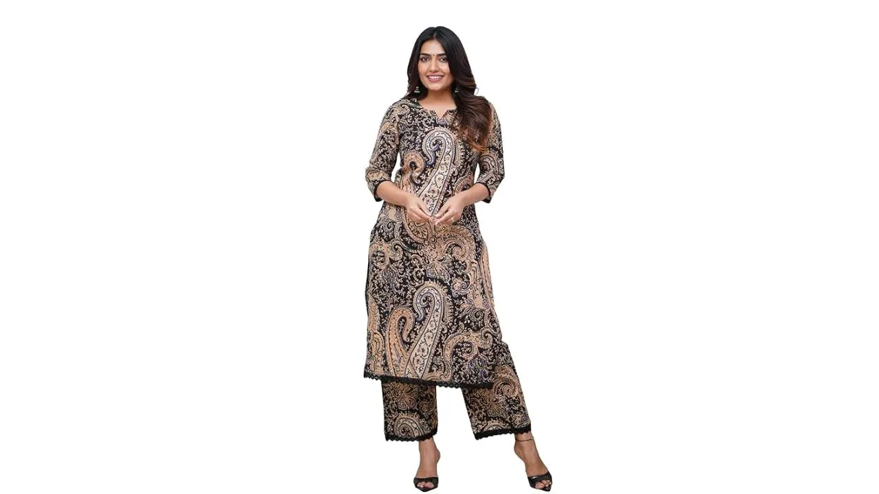 Nermosa Women Printed Straight Kurta and Pant Set