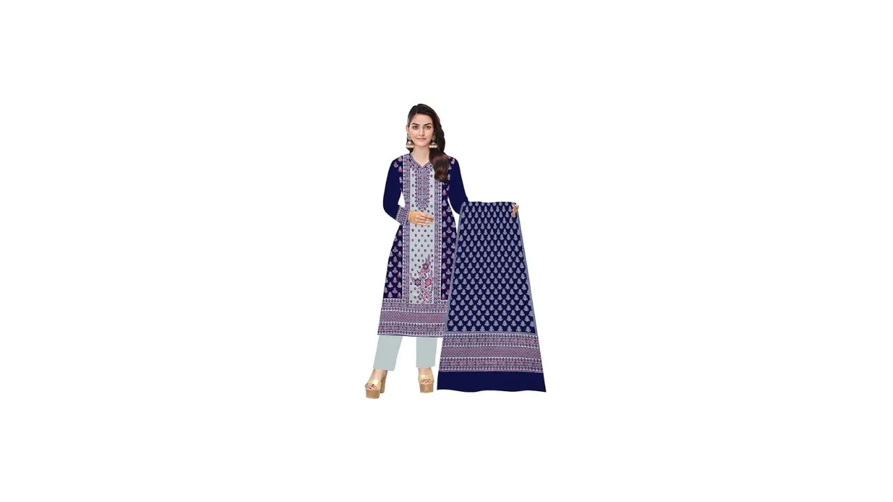 Indowraps Women's Woolen Kashmiri Kaani Suit