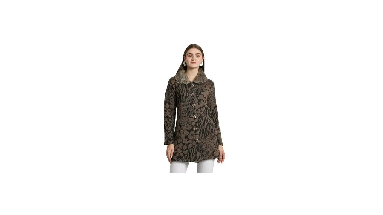 eWools Women's Long Cardigan Sweater