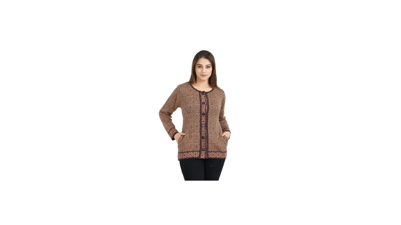 aarbee Woollen Cardigan for Women