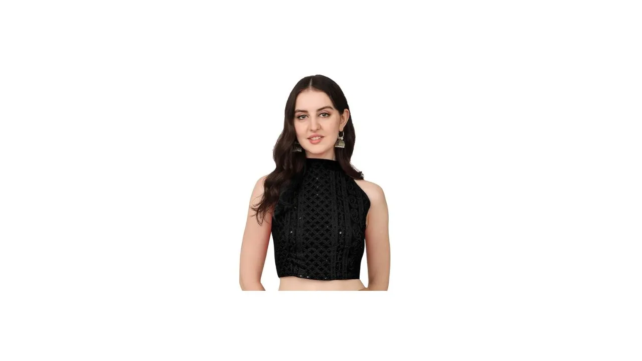 Pujia Mills Women's Halter Neck Blouse