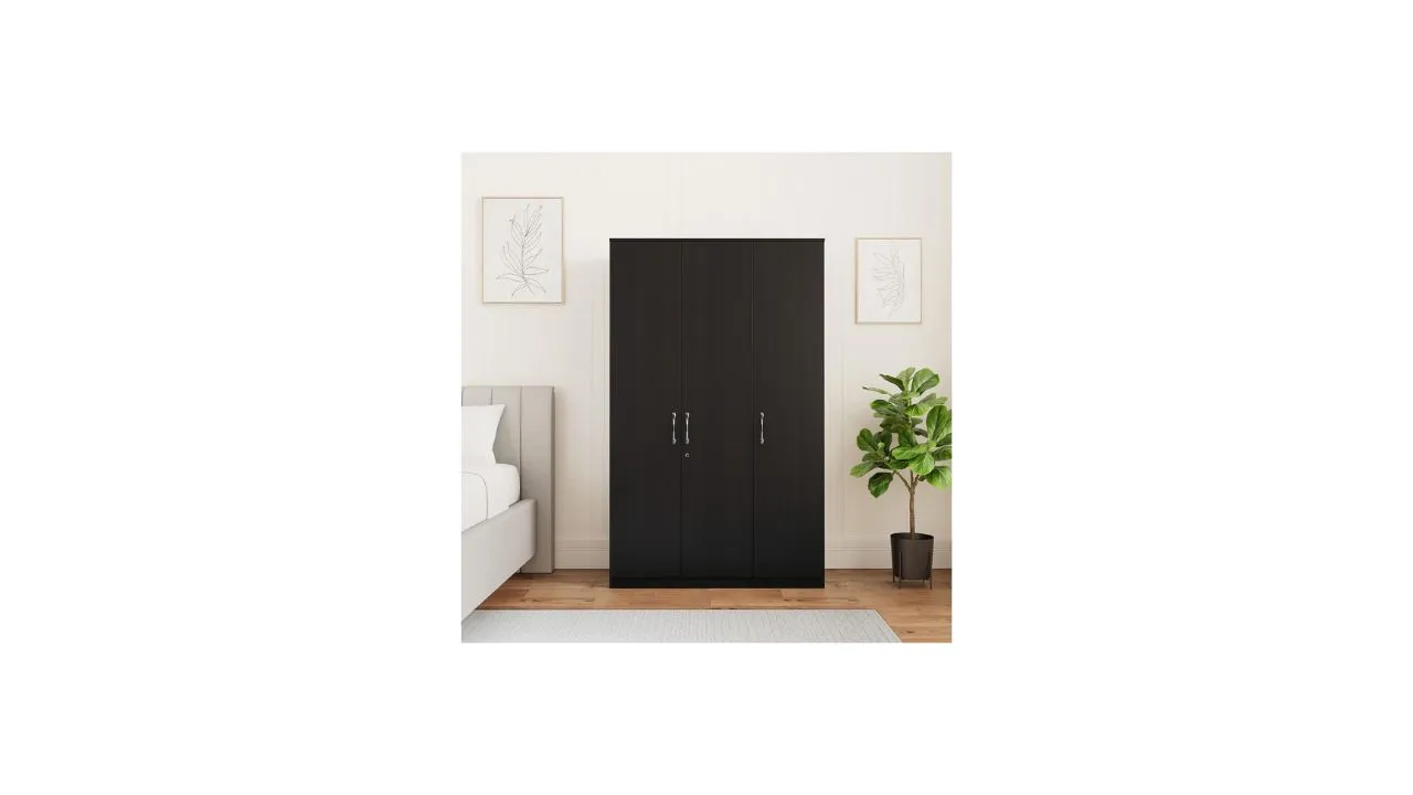 Amazon Brand - Solimo Wood 3 Door Wardrobe