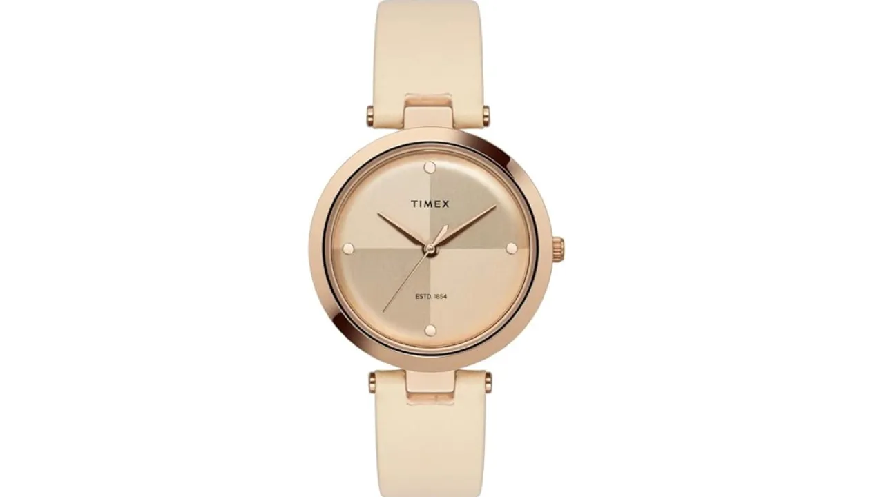 Timex Analog Rose Gold Dial Women's Watch