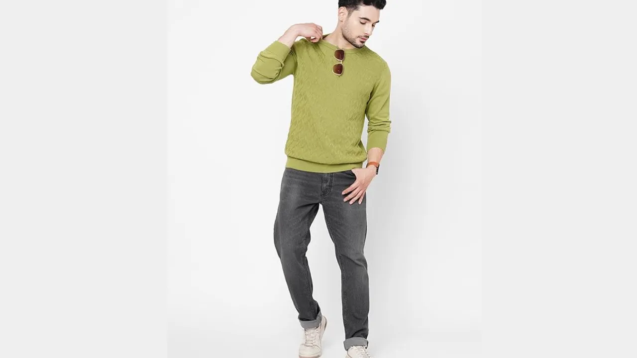 Loopers Men's Premium 100% Cotton Winter Sweatshirt Sweater