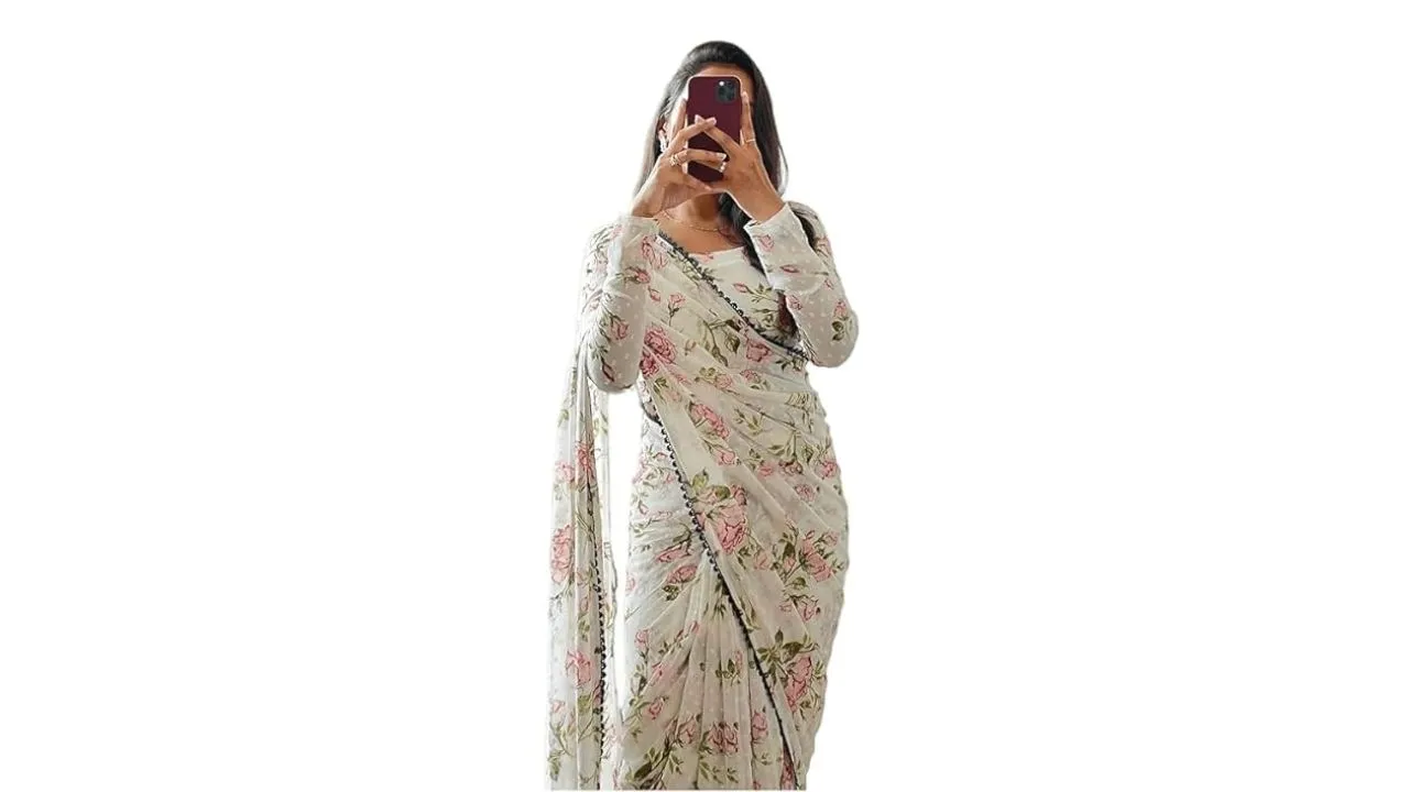 HMP Fashion Women's Georgette Saree