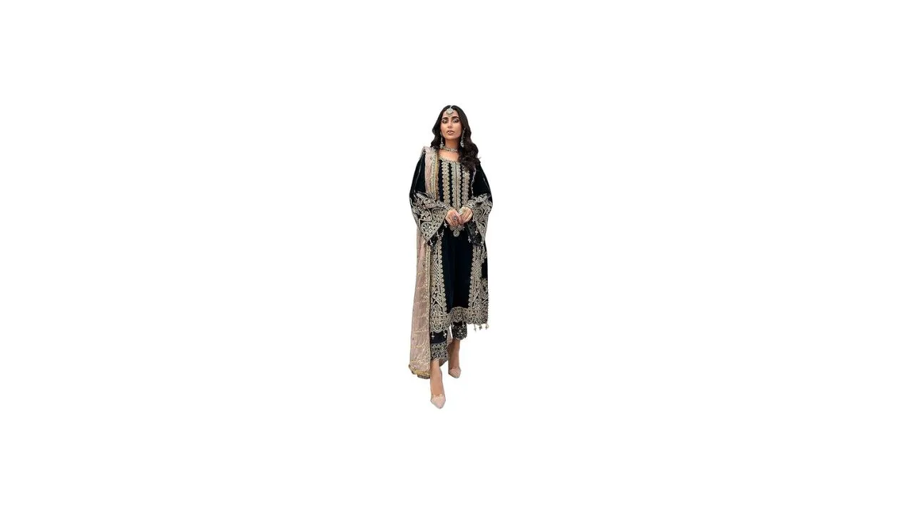 ZONFAB Women Georgette Suit Set