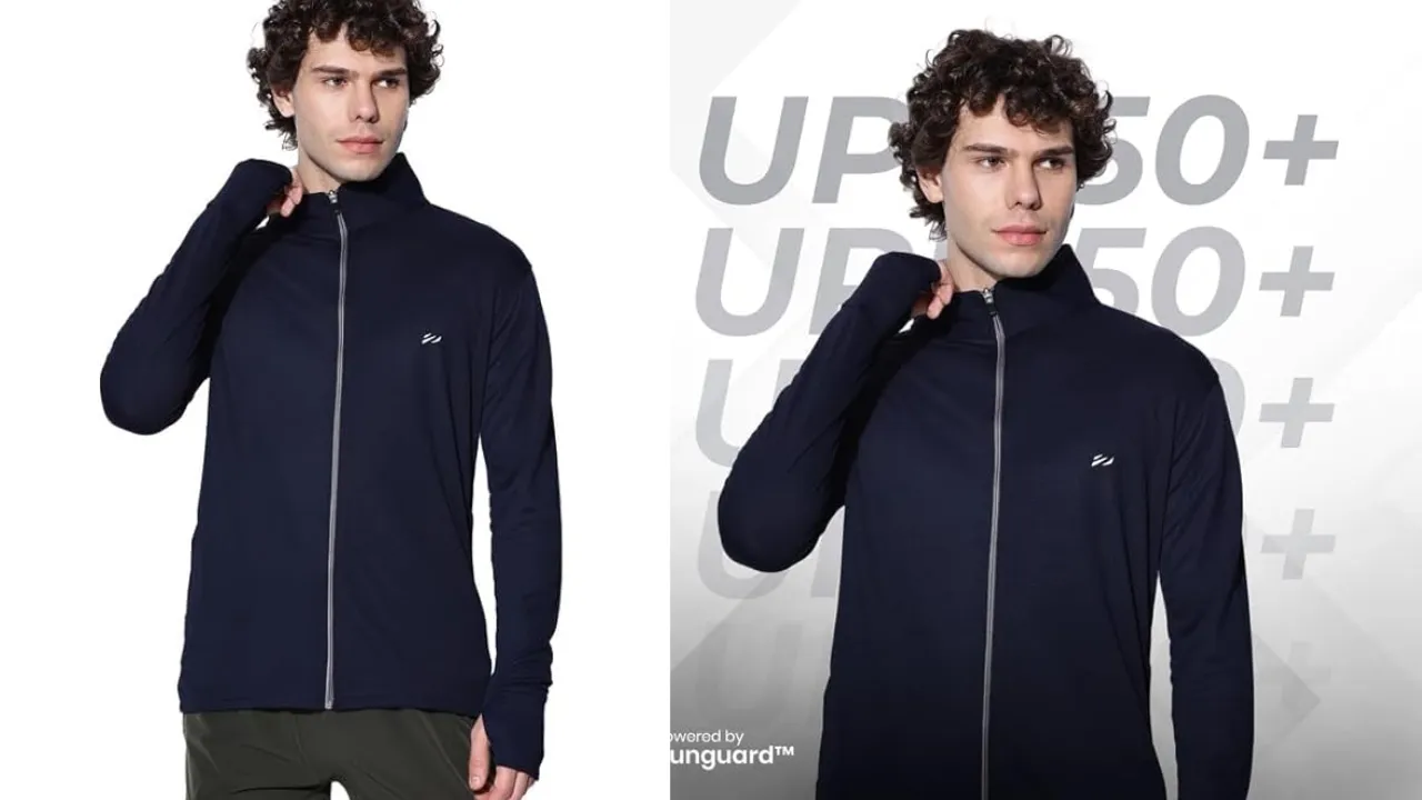 BLUE TYGA Sunscreen Jacket with UV Protection UPF 50+ Jacket
