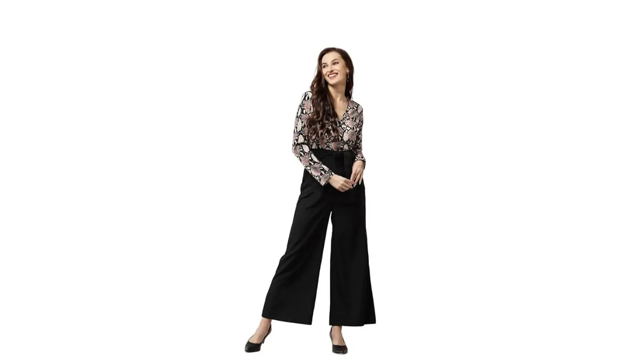 LONDON BELLY Women's Printed Maxi Jumpsuit