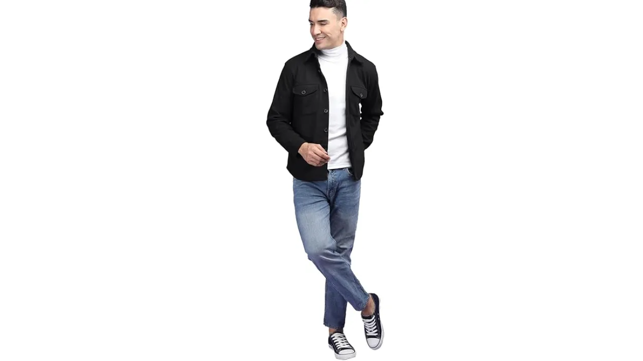 CHKOKKO Shacket Stylish Jacket for Men