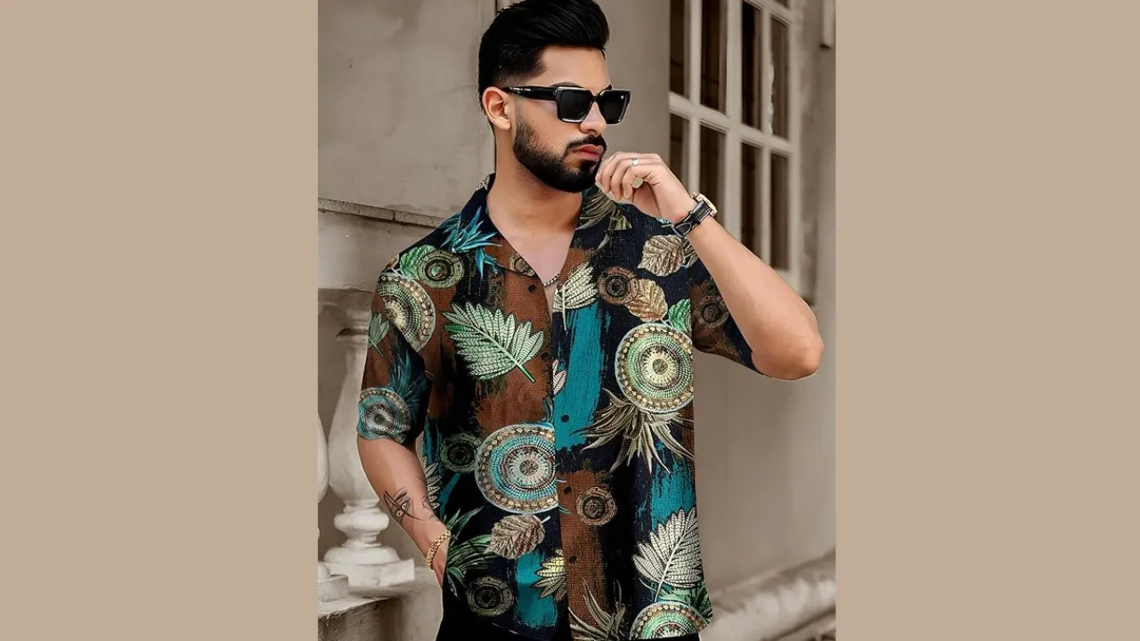 RAIZAX Men Fashion Half Sleeve Men Floral Shirts