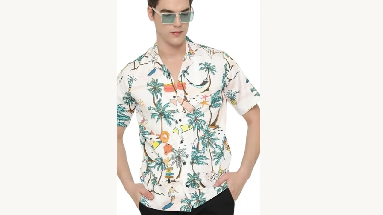 Leriya Fashion Men's Printed Regular Fit Shirt