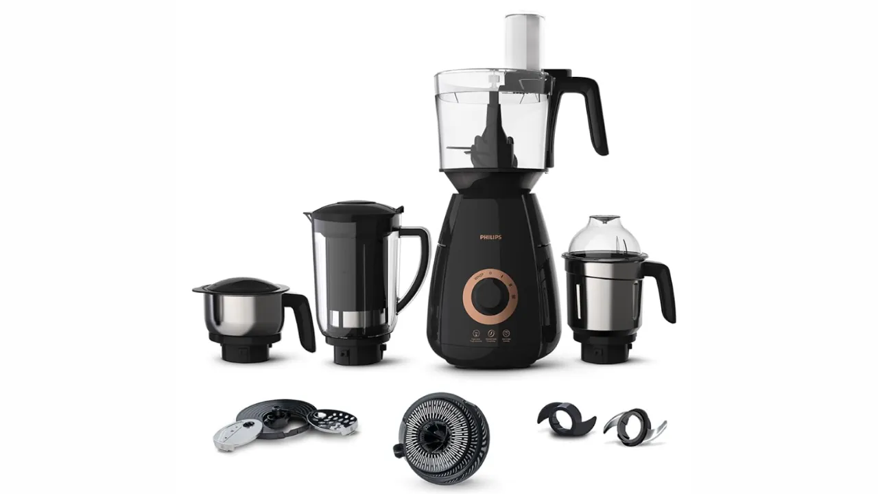 PHILIPS Mixer Grinder + Food Processor, 3-in-1 750 Watt Mixer Grinder