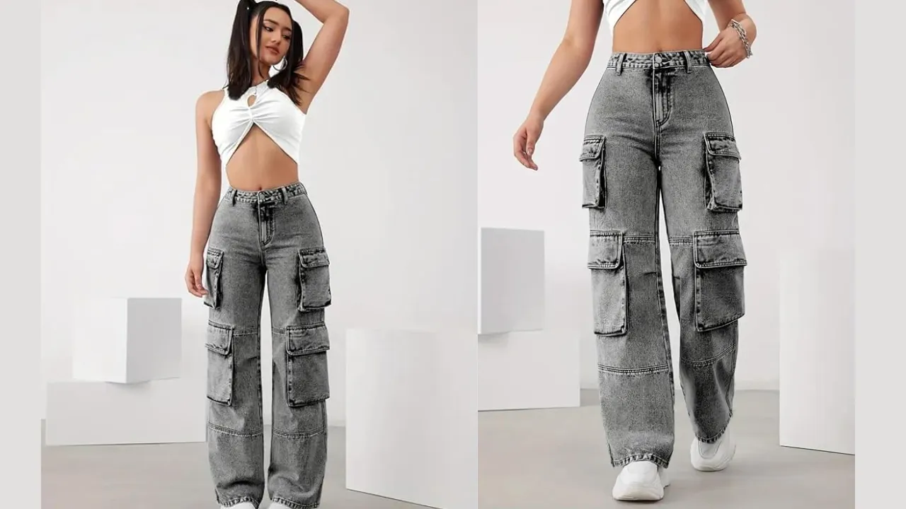 Glossia Fashion Women Cargo Jeans