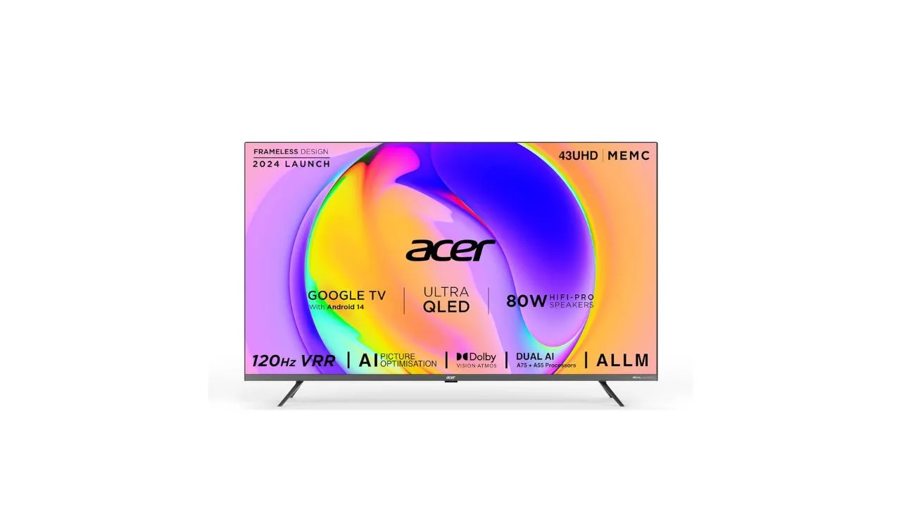 Acer 43 inches 4K Ultra HD Smart QLED TV