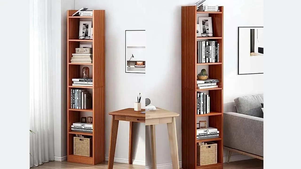 Lukzer 6 Layer Engineered Wood Bookshelf