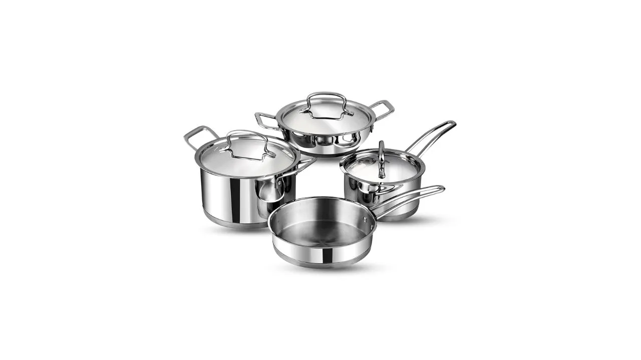 Vinod Classique Deluxe Stainless Steel Cookware Set