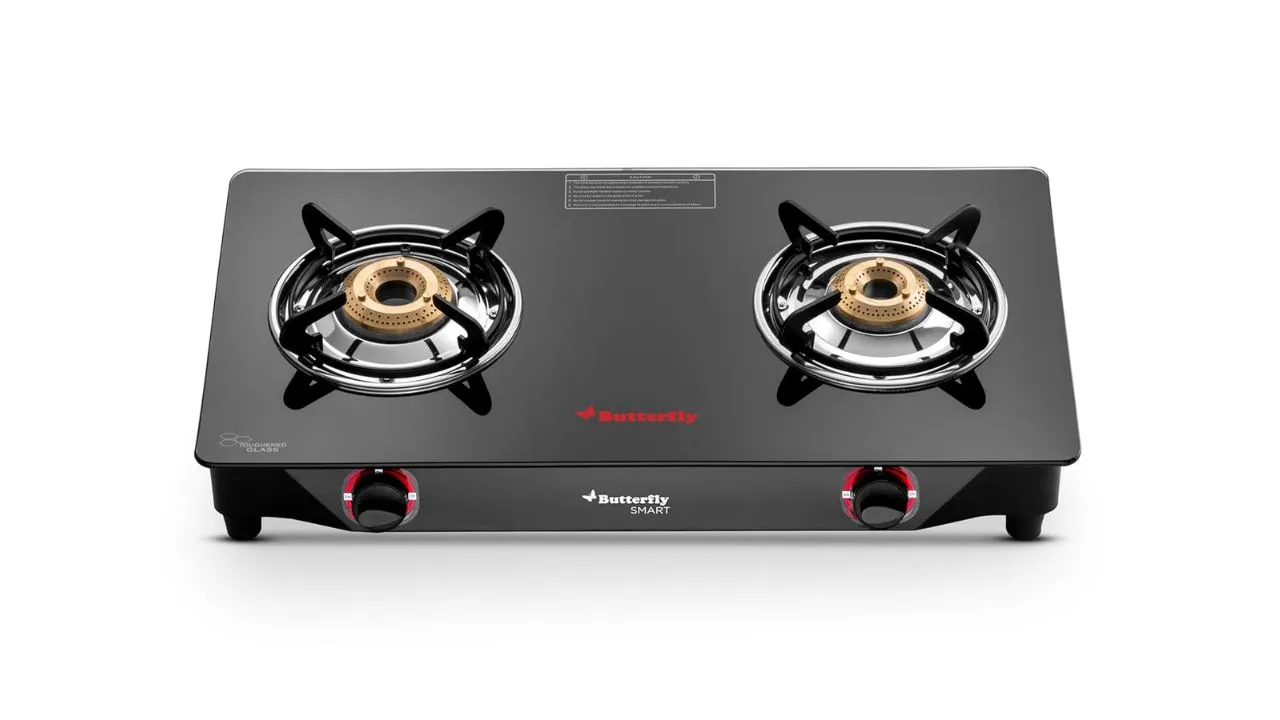 Butterfly Smart 2 Burner Glass Top Gas Stove 