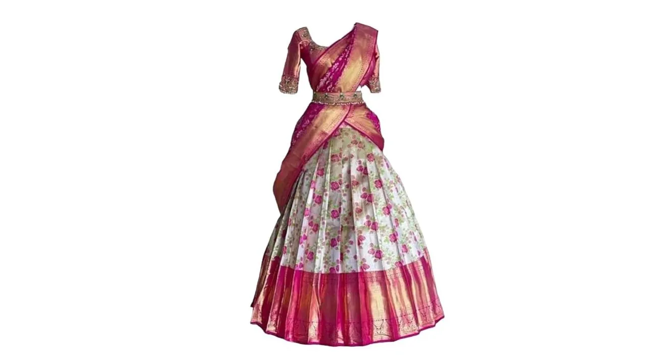 RENVAANI FASHION Women's Half Saree 