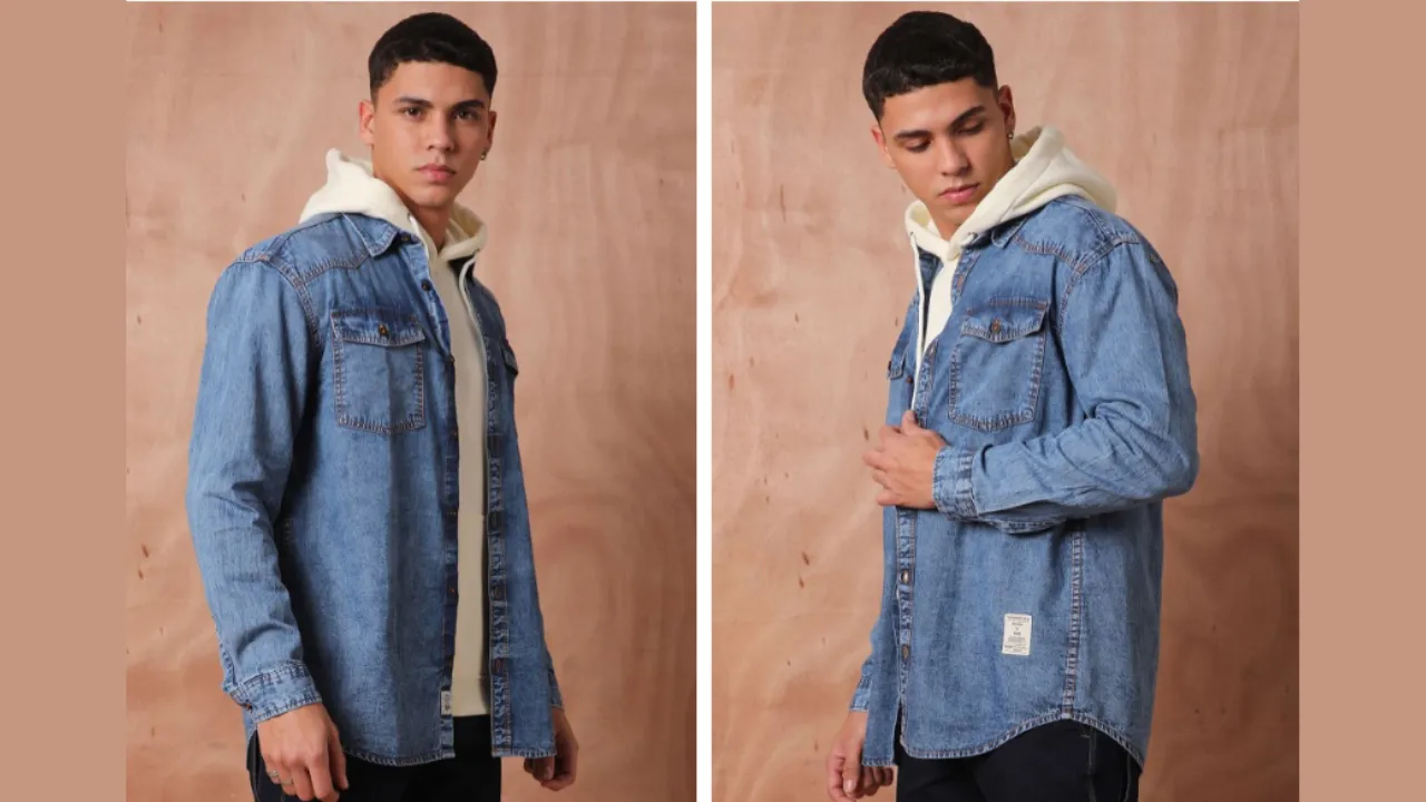 Roadster The Lifestyle Co Relaxed Fit Denim Shirts