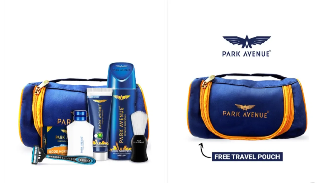 Park Avenue Men Good Morning Grooming Kit with Travel Pouch