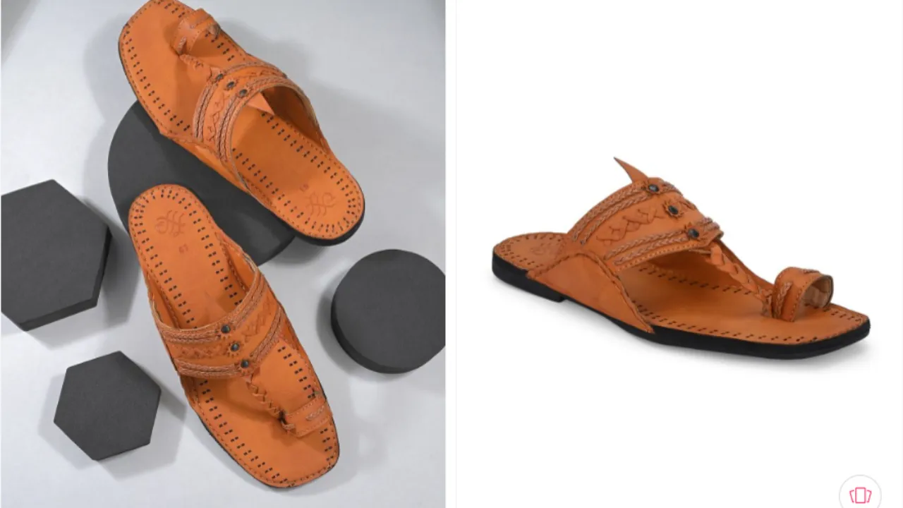 House of Pataudi Men Casual Slip On Kolhapuris Comfort Sandals