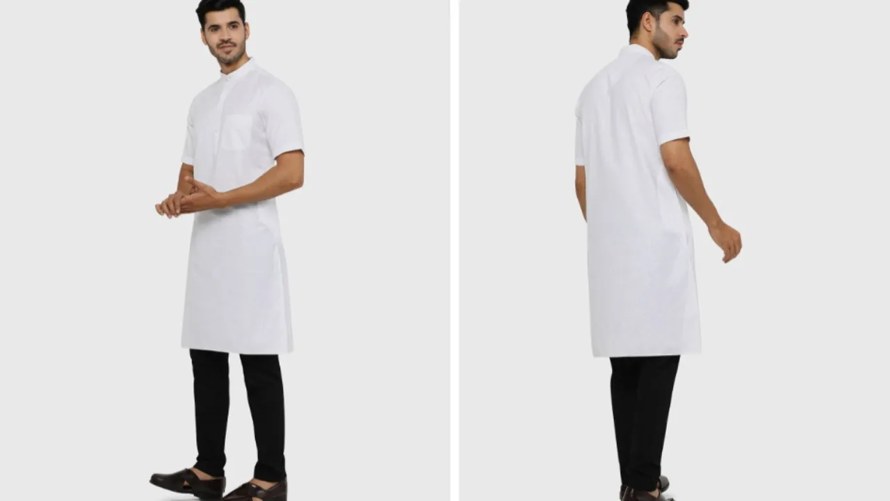 Modi Kurta Men White Cotton Kurtas