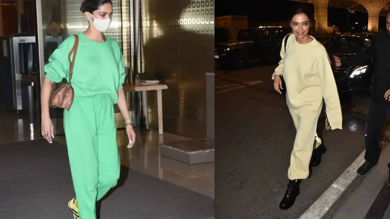 Deepika Padukone monotone athleisure look