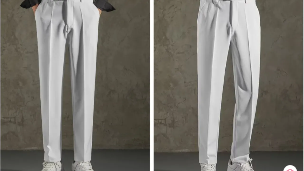 StyleCast x Revolte Men Easy Wash Mid-Rise Pleated Trousers
